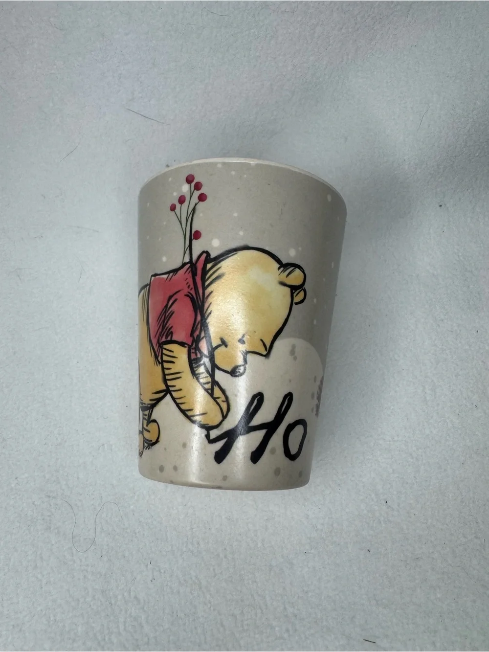 Disney Winnie the Pooh Christmas Melamine Kids Dinnerware Set Plate Bowl Cup
